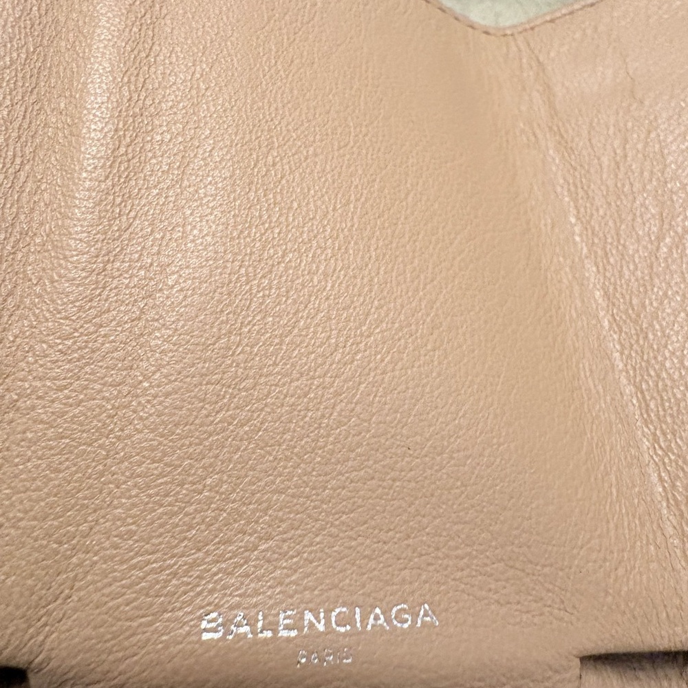 Balenciaga Papier Mini Wallet in Beige Leather - Authentic - Picture 11 of 16